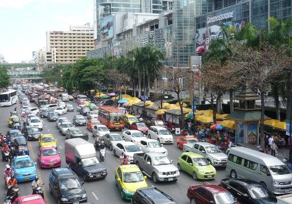 Traffic jam in Bangkok
